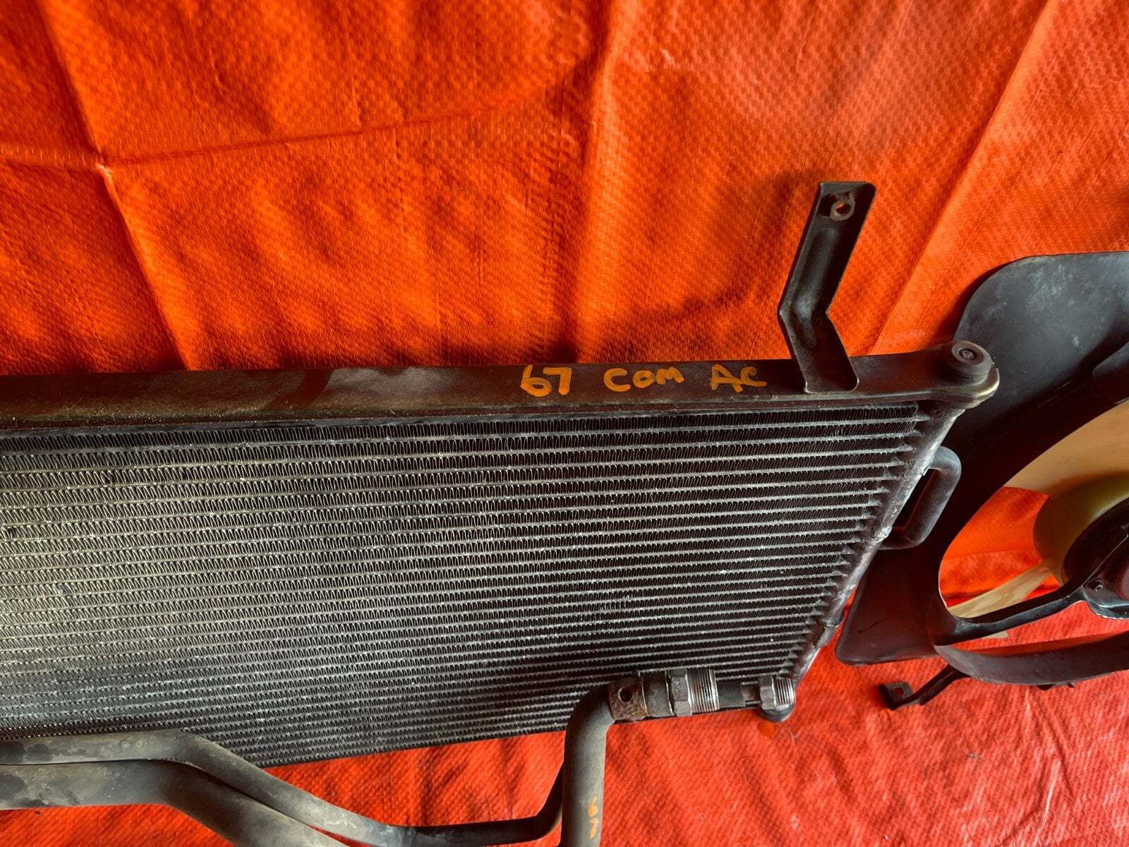 97 01 HONDA CR V CRV COMPLETE AIR CONDITIONING AC LINE SET W/ CONDENSER FAN #678