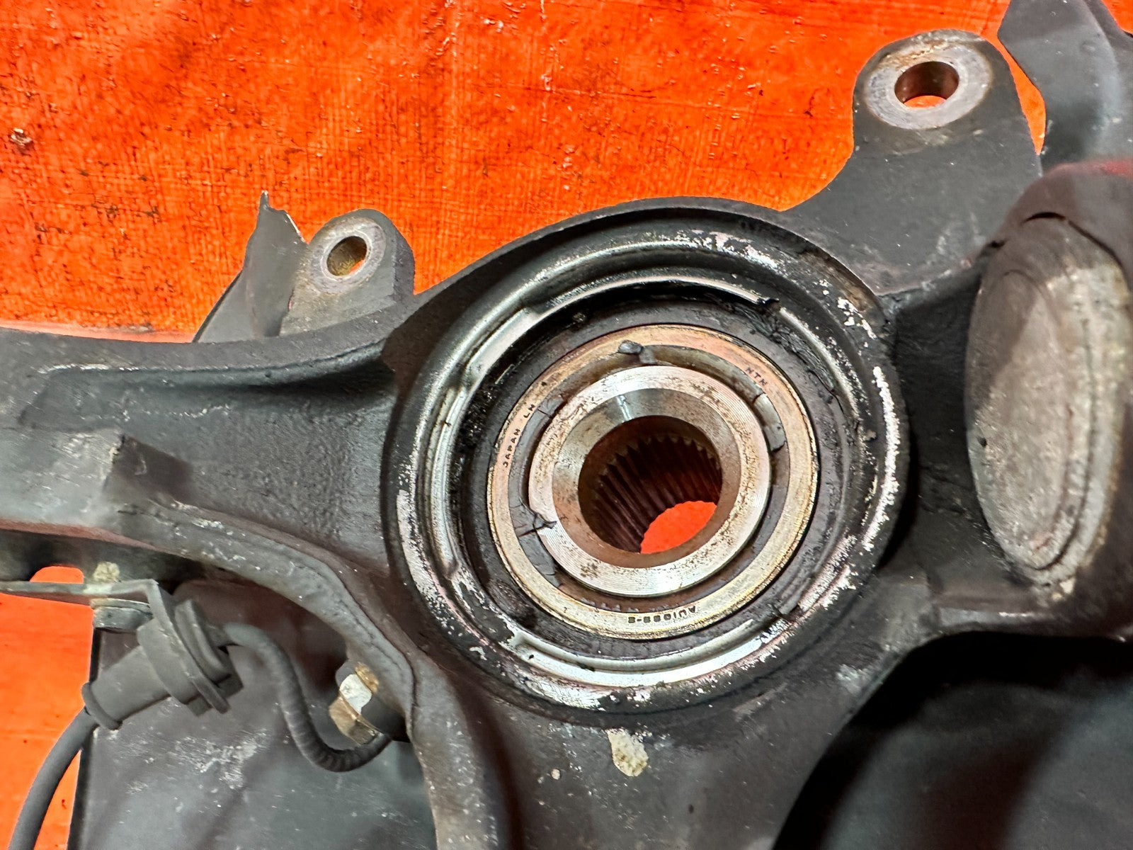 09 14 ACURA TSX   LEFT FRONT SPINDLE KNUCKLE HUB UPPER LOWER CONTROL ARM 3215