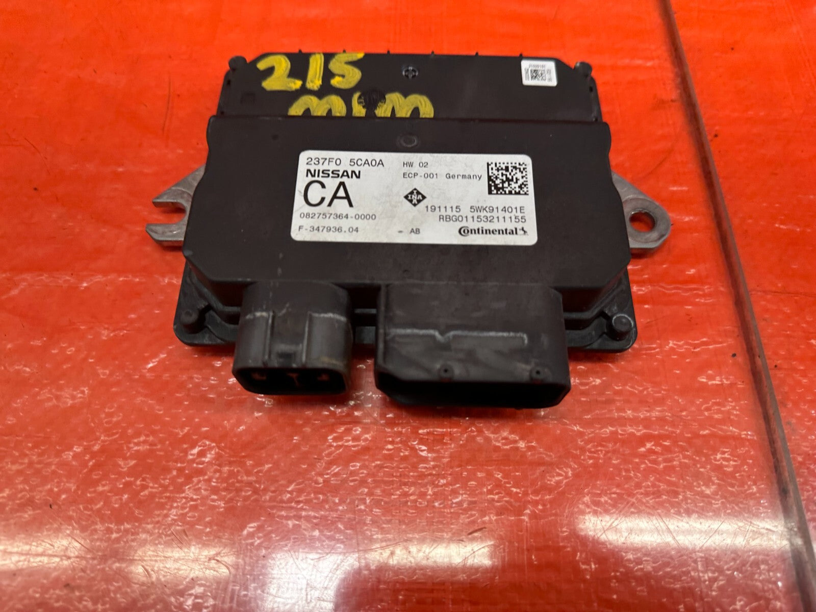 OEM 2017 17 INFINITI Q60 AWD 3.0L TT   VTC CONTROL MODULE   237F0 5CA0A   #2153