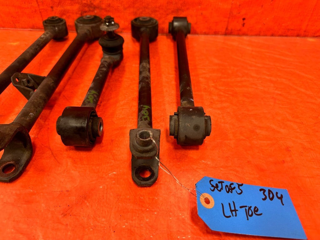 04 08 ACURA TSX   DRIVER LEFT REAR   LOWER CONTROL ARM SET OF 5   ALL ARMS #3041