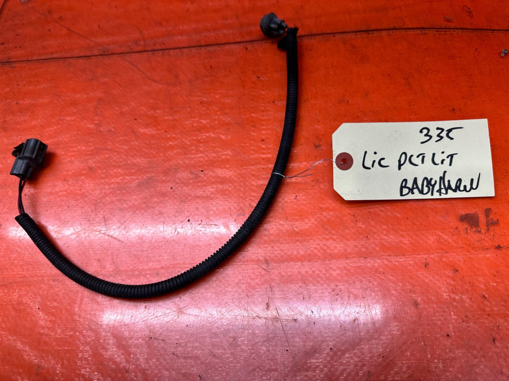 97 01 HONDA PRELUDE 2.2L REAR TRUNK LICENSE PLATE LIGHT WIRING HARNESS OEM #3359