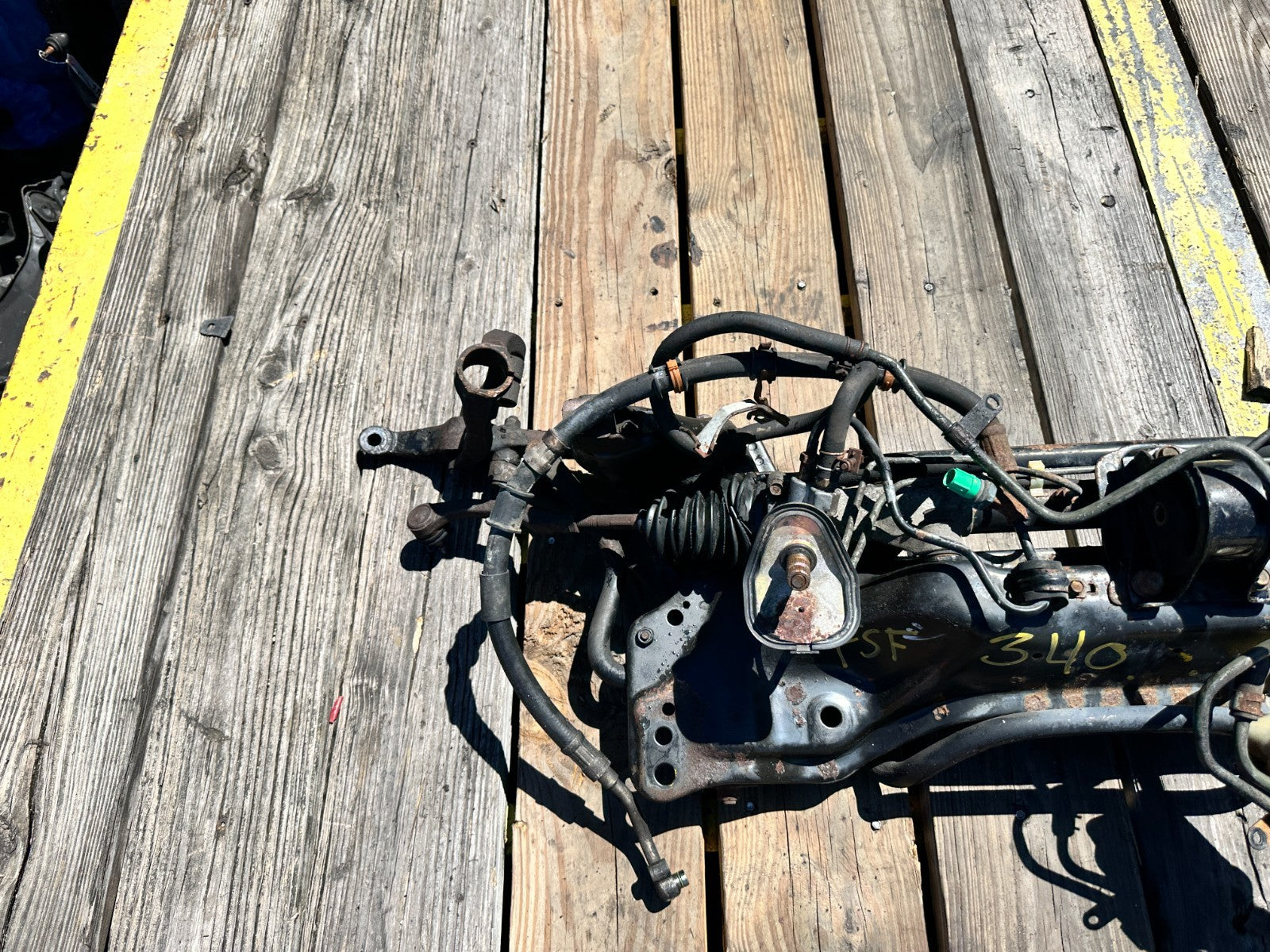 94-01 ACURA INTEGRA K SWAP FRONT SUBFRAME CROSSMEMBER RACK ARMS FORKS #34014