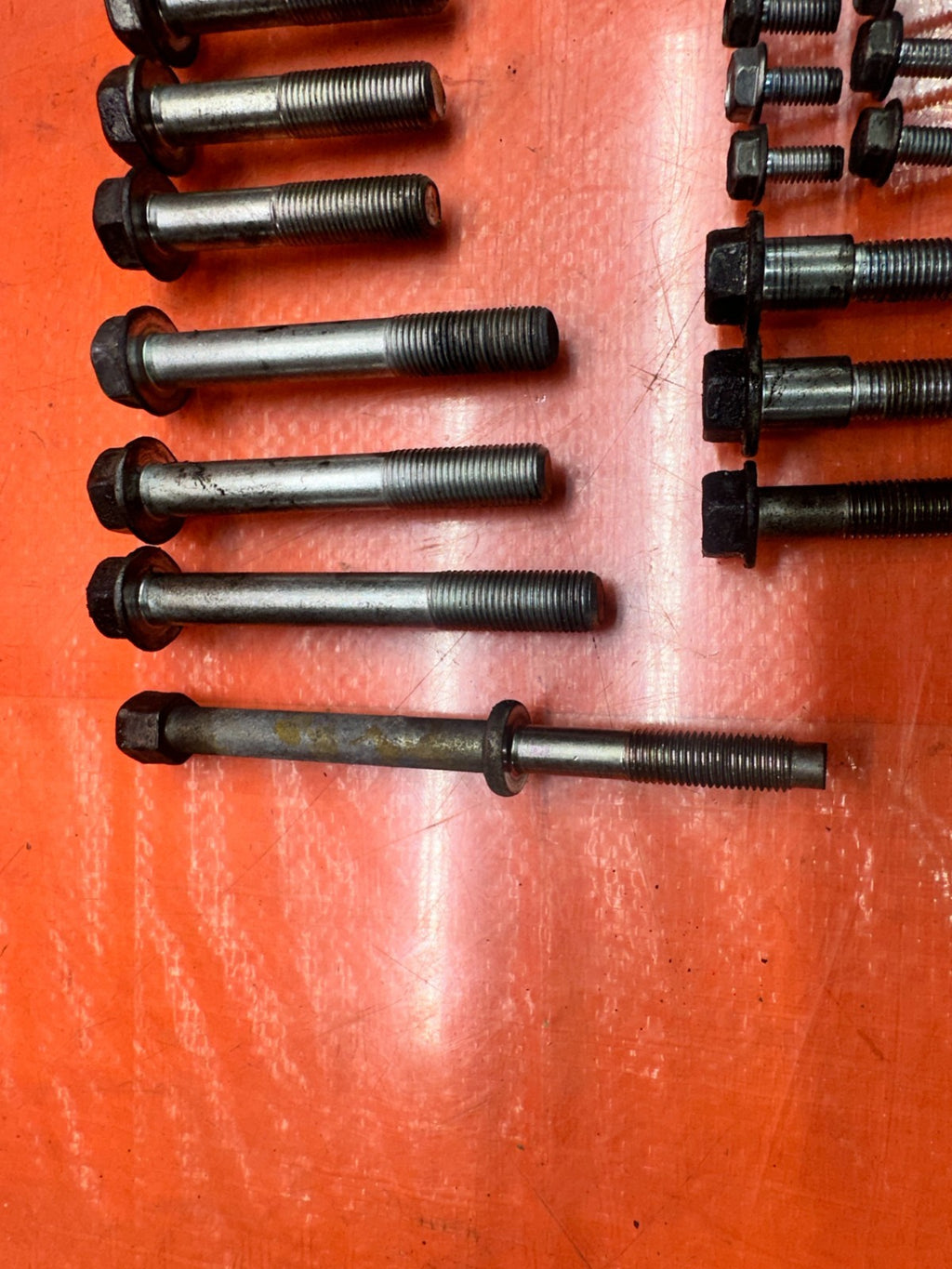 04-05 ACURA TSX 2.4L K24A2 TRANSMISSION BELL HOUSING BOLTS HARDWARE OEM #3387