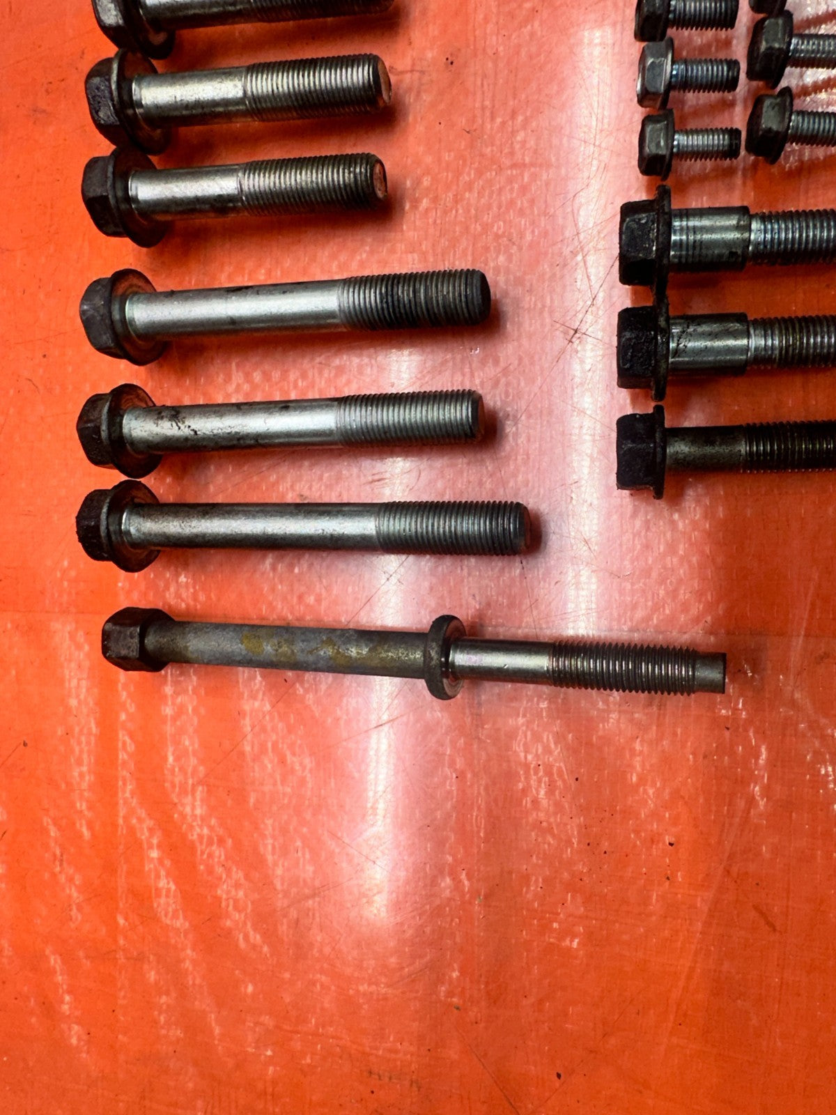 04-05 ACURA TSX 2.4L K24A2 TRANSMISSION BELL HOUSING BOLTS HARDWARE OEM #3387