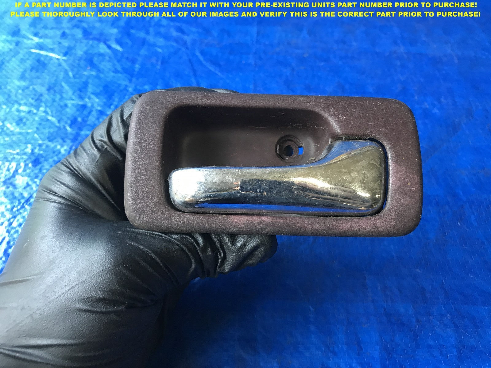 OEM 90 1991 1992 HONDA ACCORD SEDAN PASSENGER REAR RIGHT INTERIOR DOOR HANDLE 0