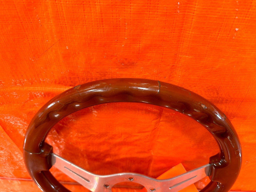 94 01 ACURA INTEGRA   AFTERMARKET UNKNOWN BRAND   WOOD GRAIN STEERING WHEEL #2819