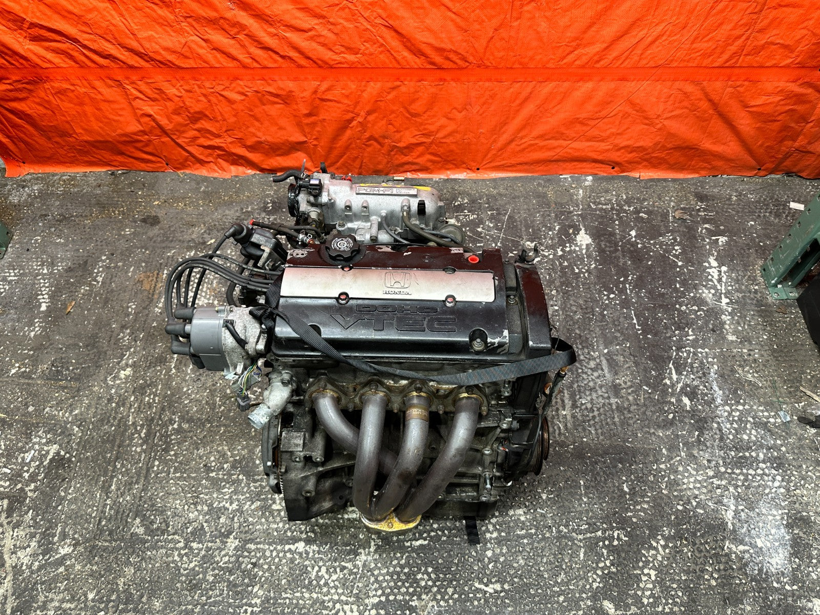 97 01 HONDA PRELUDE 2.2L H22A4 NON SH ENGINE MOTOR LONG BLOCK ASSEMBLY OEM #DNP26