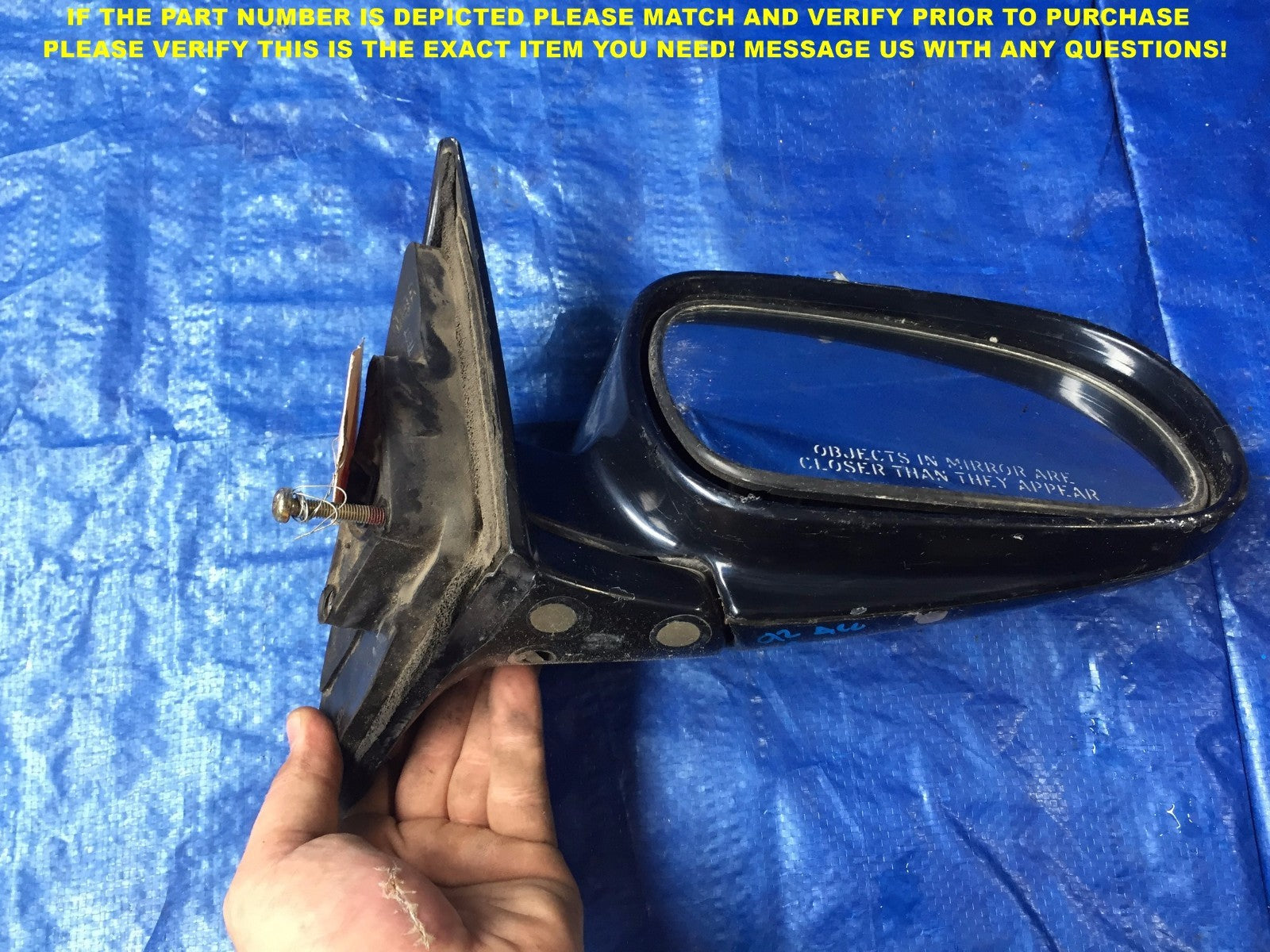OEM 1990 1991 1992 1993 HONDA ACCORD PASSENGER RIGHT SIDE VIEW MIRROR 14