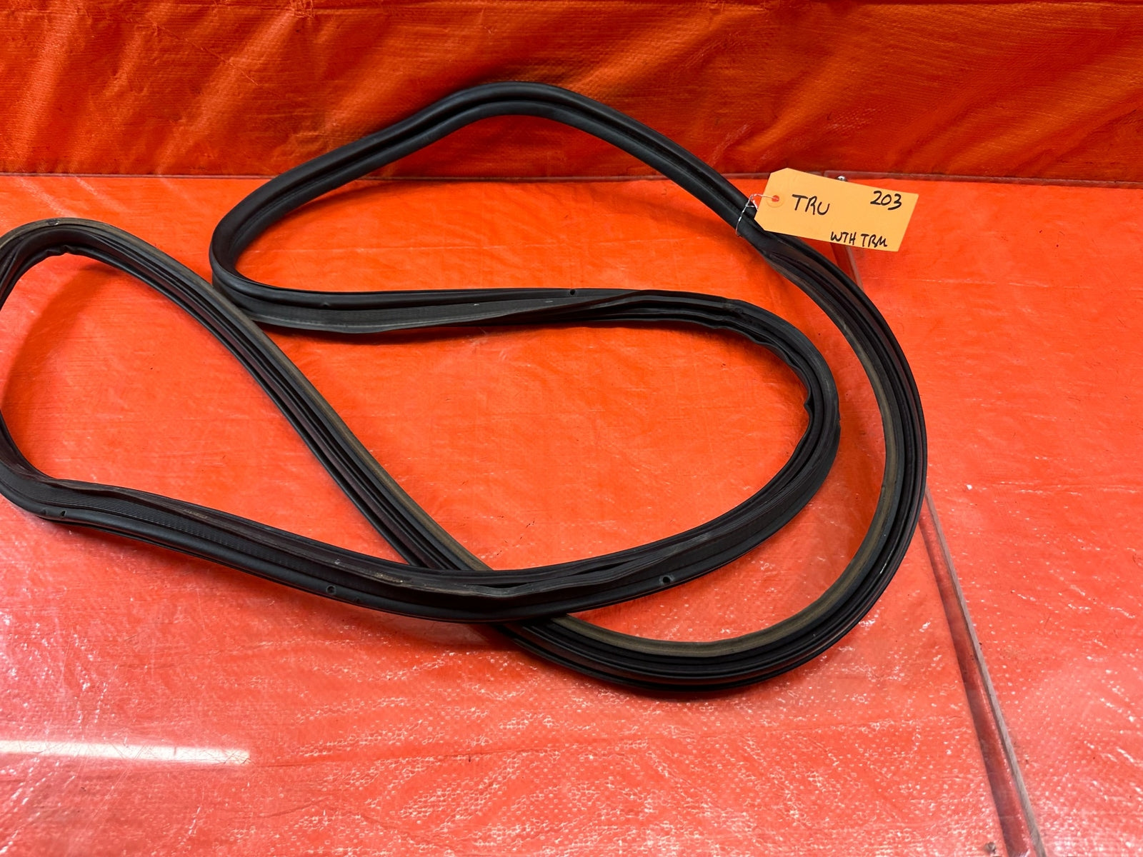 07 11 HONDA CIVIC SI SEDAN TRUNK WEATHER STRIP TRIM GASKET LINER LINING OEM #2032