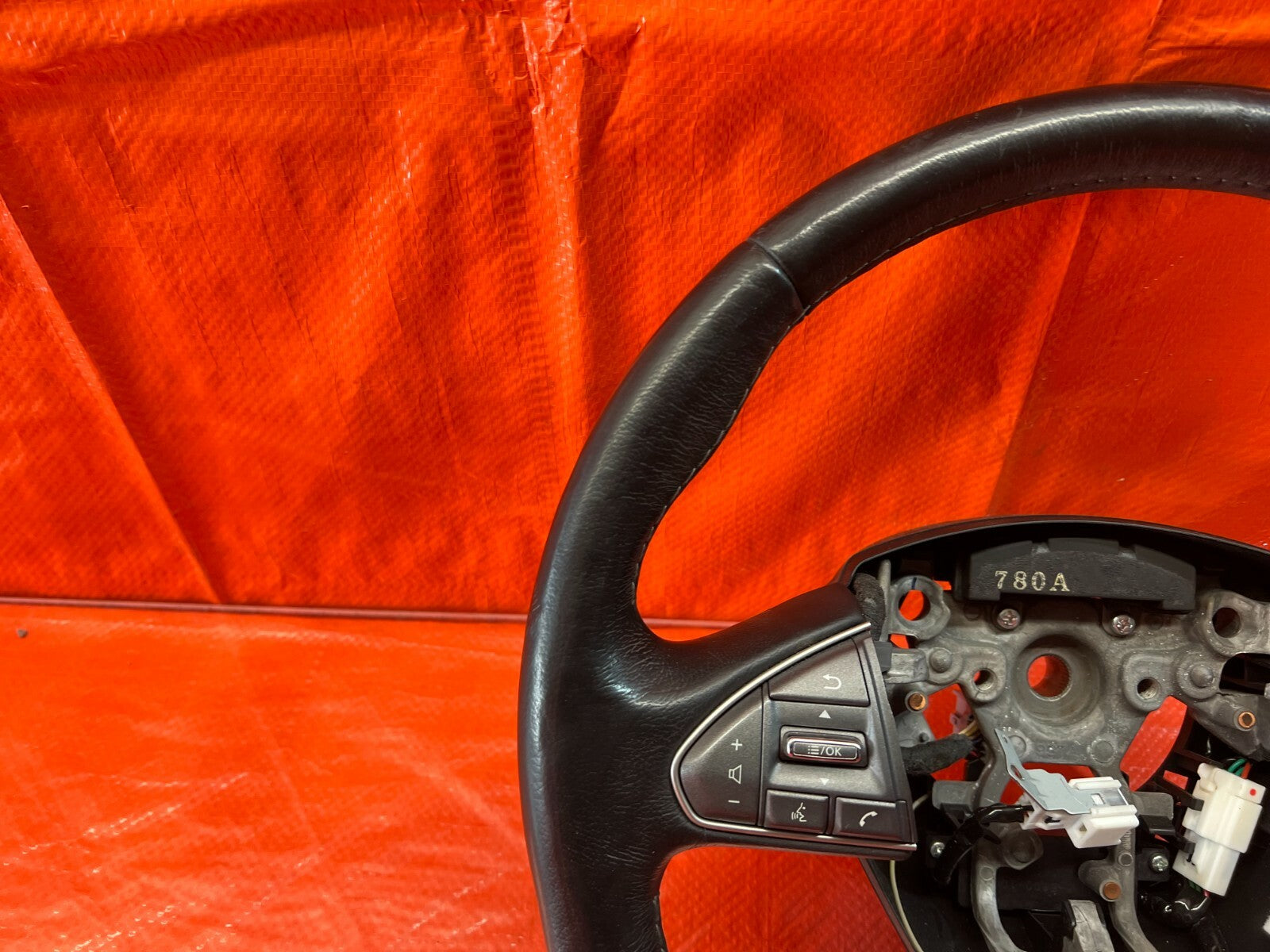 2017 17 INFINITI Q50 RED SPORT 400 RWD   STEERING WHEEL   NON HEATED   OEM #1136