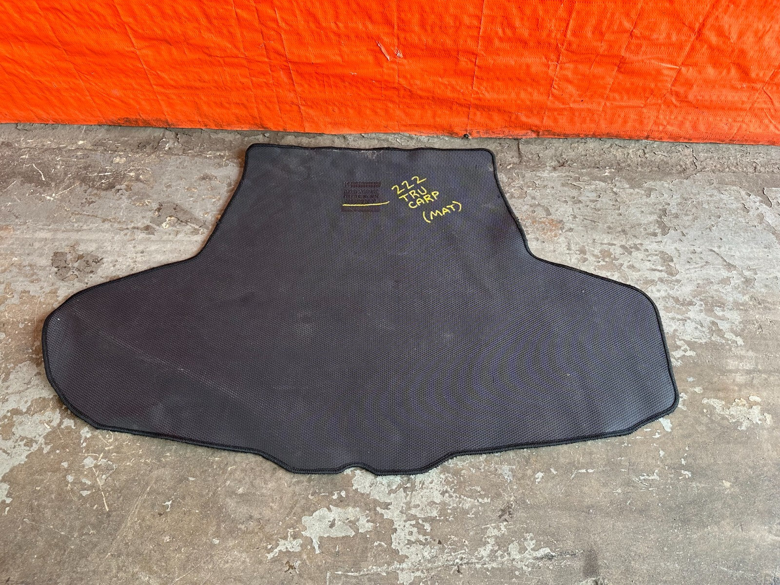 2017 INFINITI Q50 RED SPORT 400 REAR TRUNK FLOOR MAT LINING BLACK CARPET OEM 2226