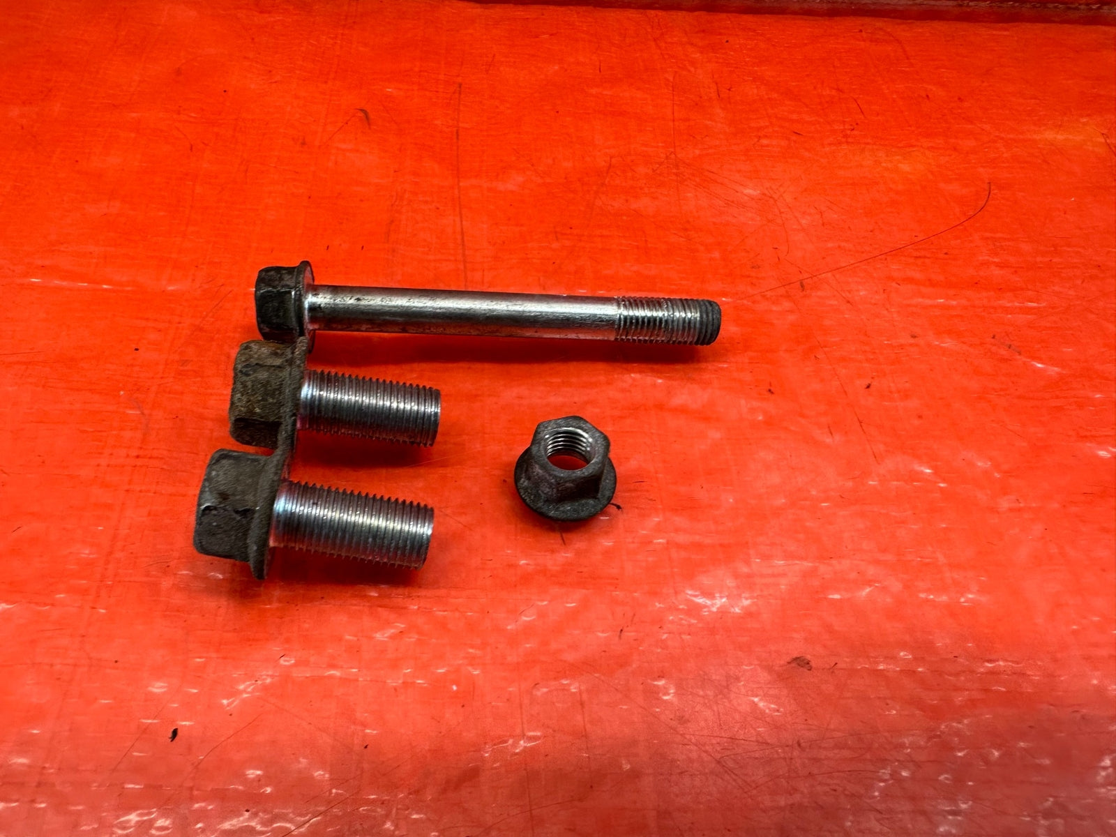 LANCER EVOLUTION X EVO 10 4B11T FRONT ENGINE MOTOR MOUNT BOLTS HARDWARE OEM #2174