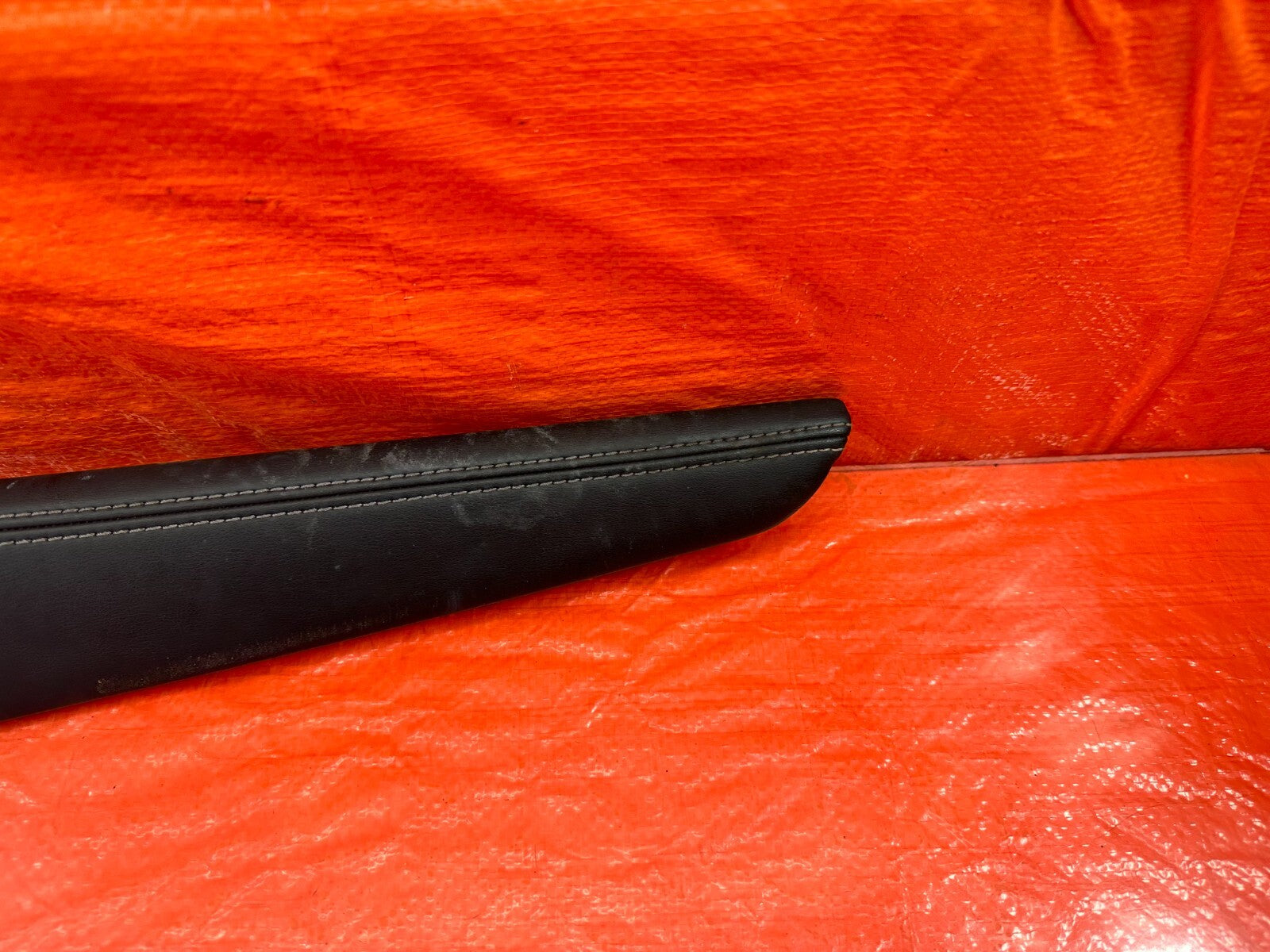 14 17 INFINITI Q50   ARM REST CENTER CONSOLE TRIM INSERT   LEFT SIDE   OEM #2221