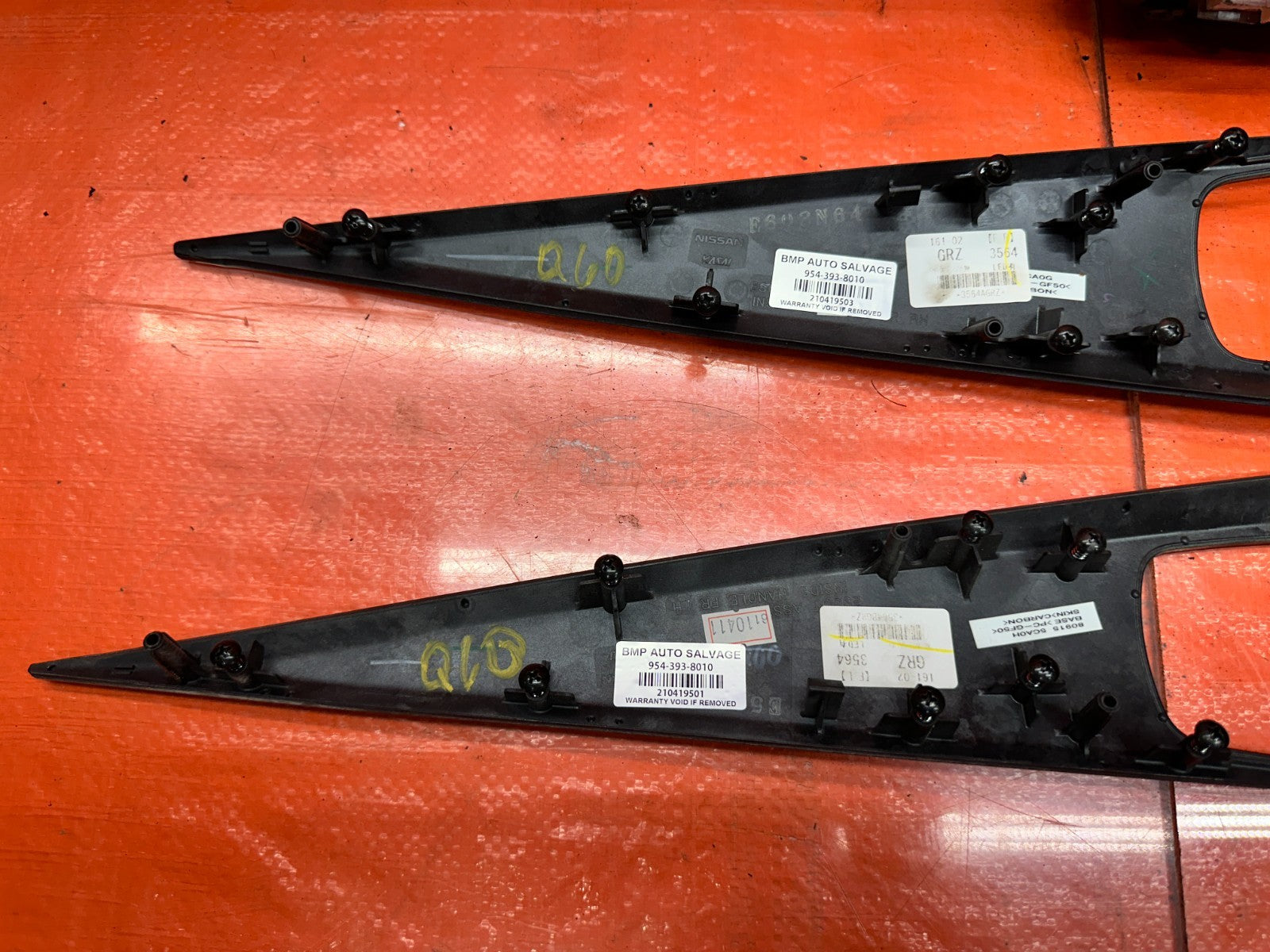 16 23 INFINITI Q60 BLUE CARBON FIBER INTERIOR TRIM DASH KIT OEM FACTORY17