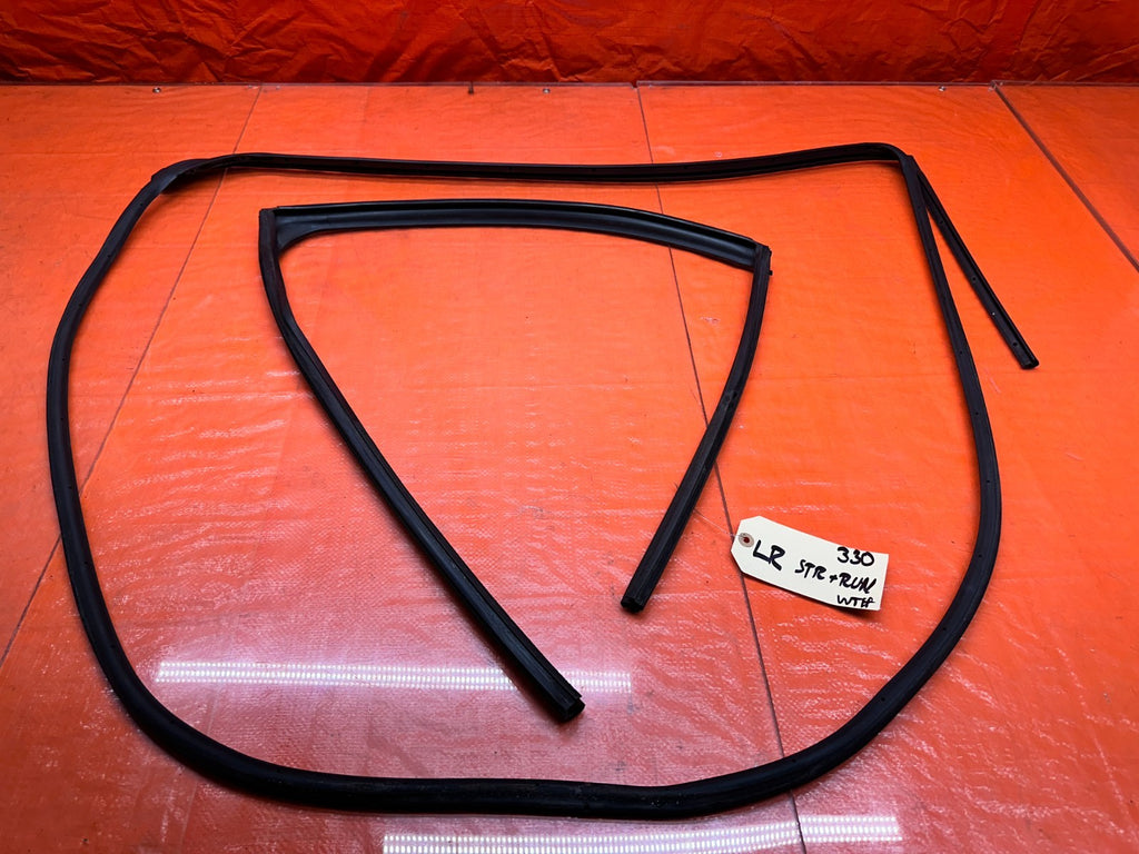 04 08 ACURA TSX LEFT REAR DOOR WINDOW WEATHERSTRIP RUN CHANNEL SEAL OEM 3300