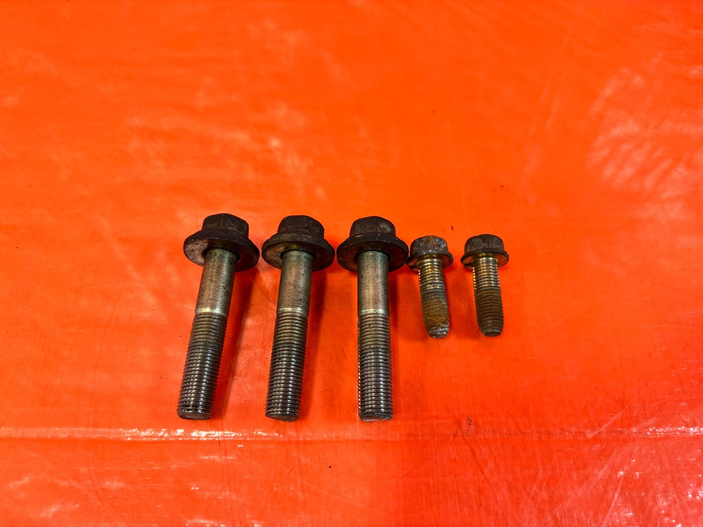 93 97 HONDA DEL SOL LOWER TRANSMISSION BRACKET & TQ MOUNT BOLTS HARDWARE OEM 2720