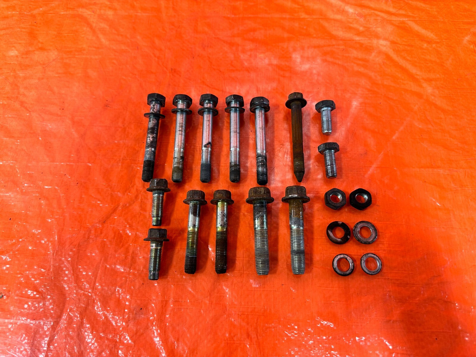 94 01 ACURA INTEGRA   TRAILING ARM TO CHASSIS BOLTS HARDWARE   OEM #2818
