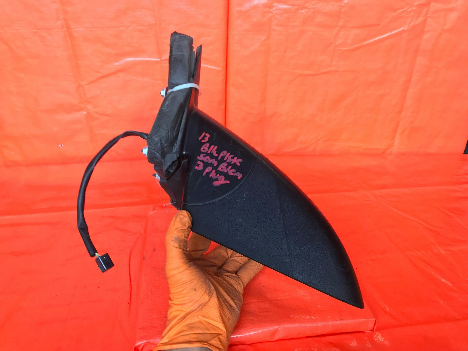 OEM 2007 2008 2009 PONTIAC G6 DRIVER LEFT SIDE VIEW MIRROR   3 PLUG   BLACK 7