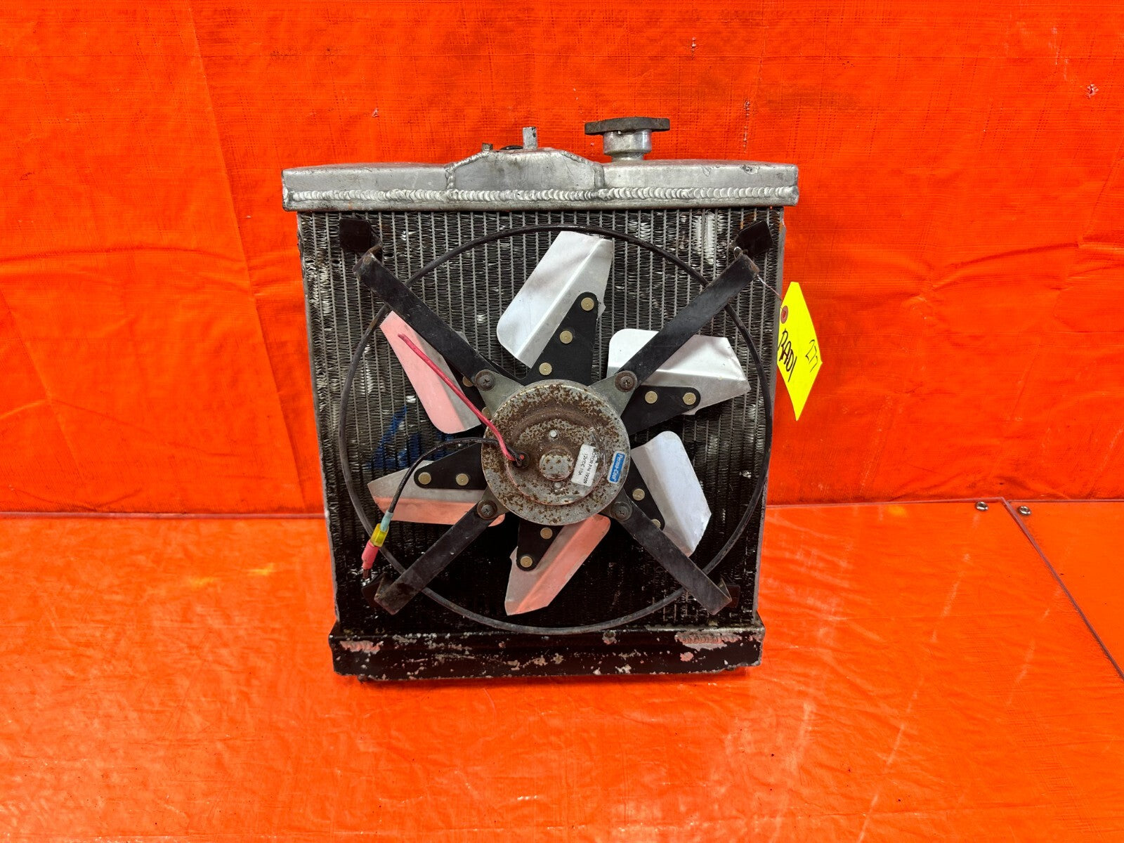 88 91 HONDA CRX   1/2 STYLE   KOYO ALUMINUM RADIATOR W/ PERMA COOL FAN   #2770