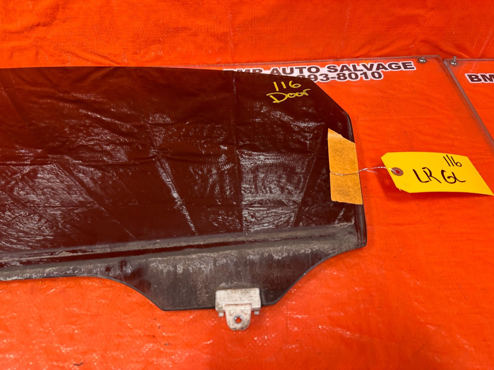 2010 10 INFINITI FX35   DRIVER LEFT REAR DOOR GLASS WINDOW   OEM #1166