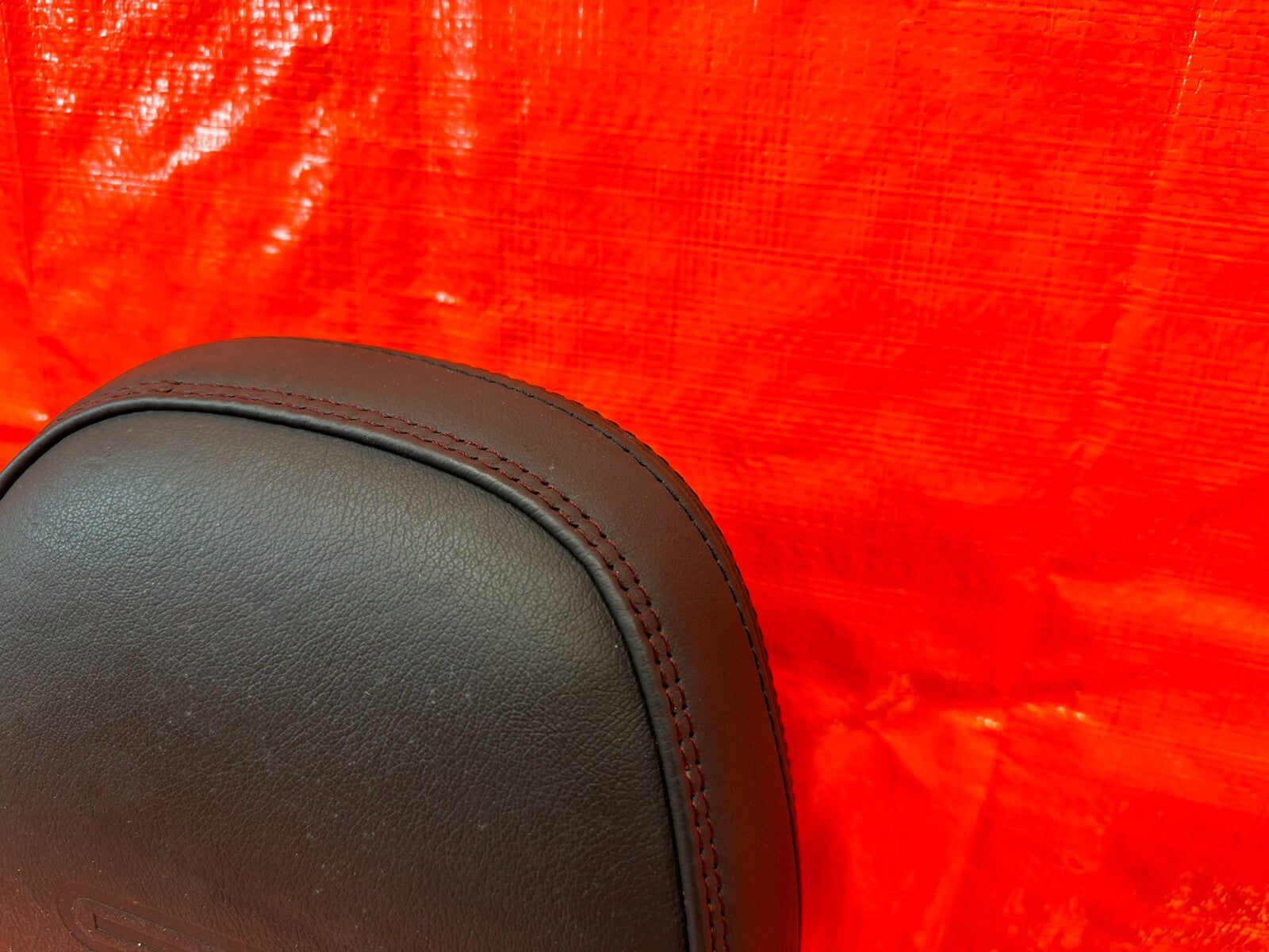 15 19 SUBARU WRX STI   FRONT SEAT HEAD REST   LEFT OR RIGHT   BLACK W RED STITCH7