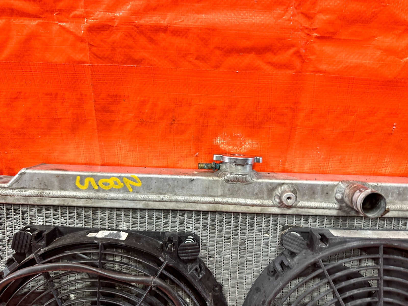 94 01 ACURA INTEGRA   ALUMINUM FLUIDYNE RADIATOR W/ SLIM COOLING FANS   #28521