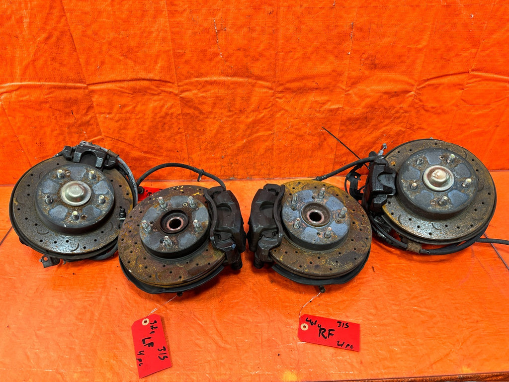 01 05 HONDA CIVIC 32MM EP3 5x114.3 5 LUG CONVERSION SPINDLES KNUCKLES HUBS OEM  5