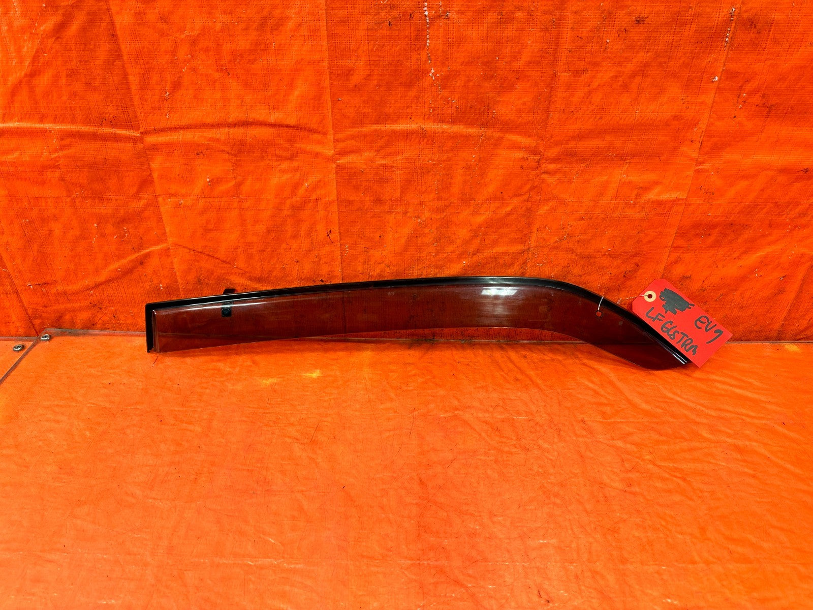 03 05 LANCER EVOLUTION EVO VIII IX 8 9   LEFT REAR OEM WINDOW VISOR   OEM0