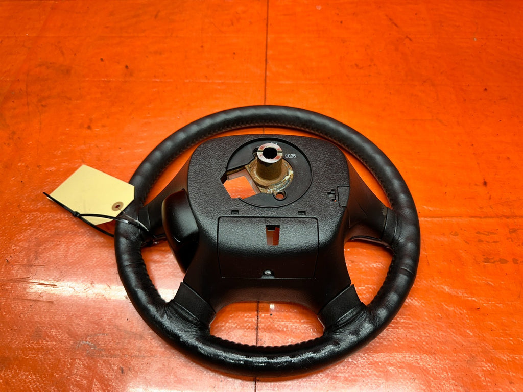 94 01 ACURA INTEGRA BLACK LEATHER WRAPPED STEERING WHEEL OEM #3319