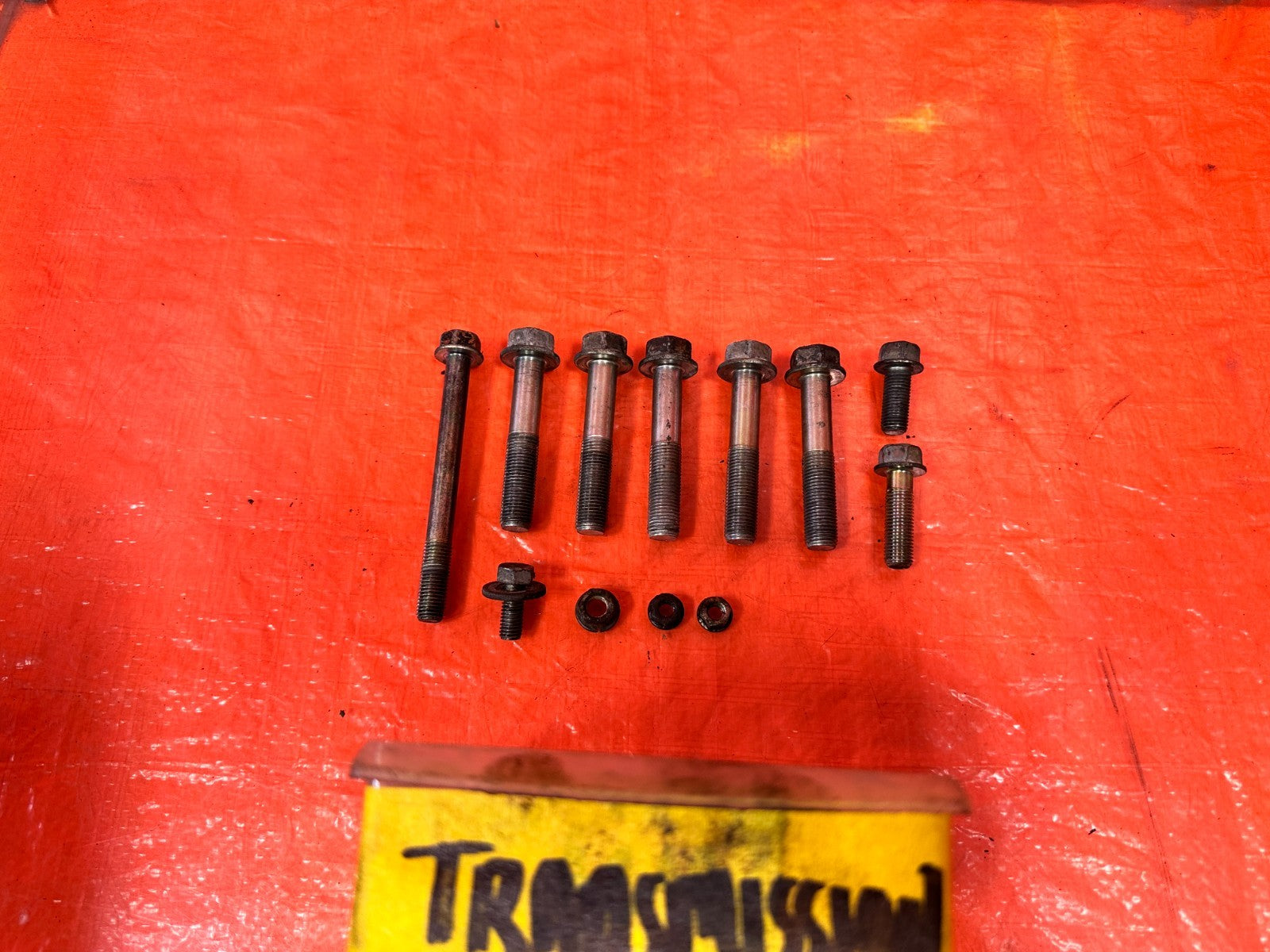 88 91 HONDA CIVIC   TRANSMISSION BELL HOUSING BOLTS HARDWARE   OEM 3250
