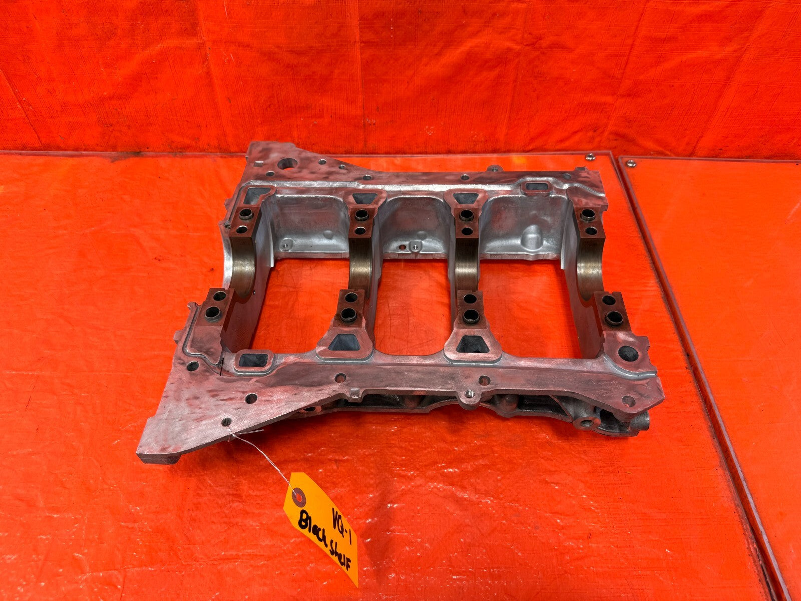 10 15 INFINITI G37   ALUMINUM   CRANK CRANKSHAFT GIRDLE OIL PAN   OEM #VQ0