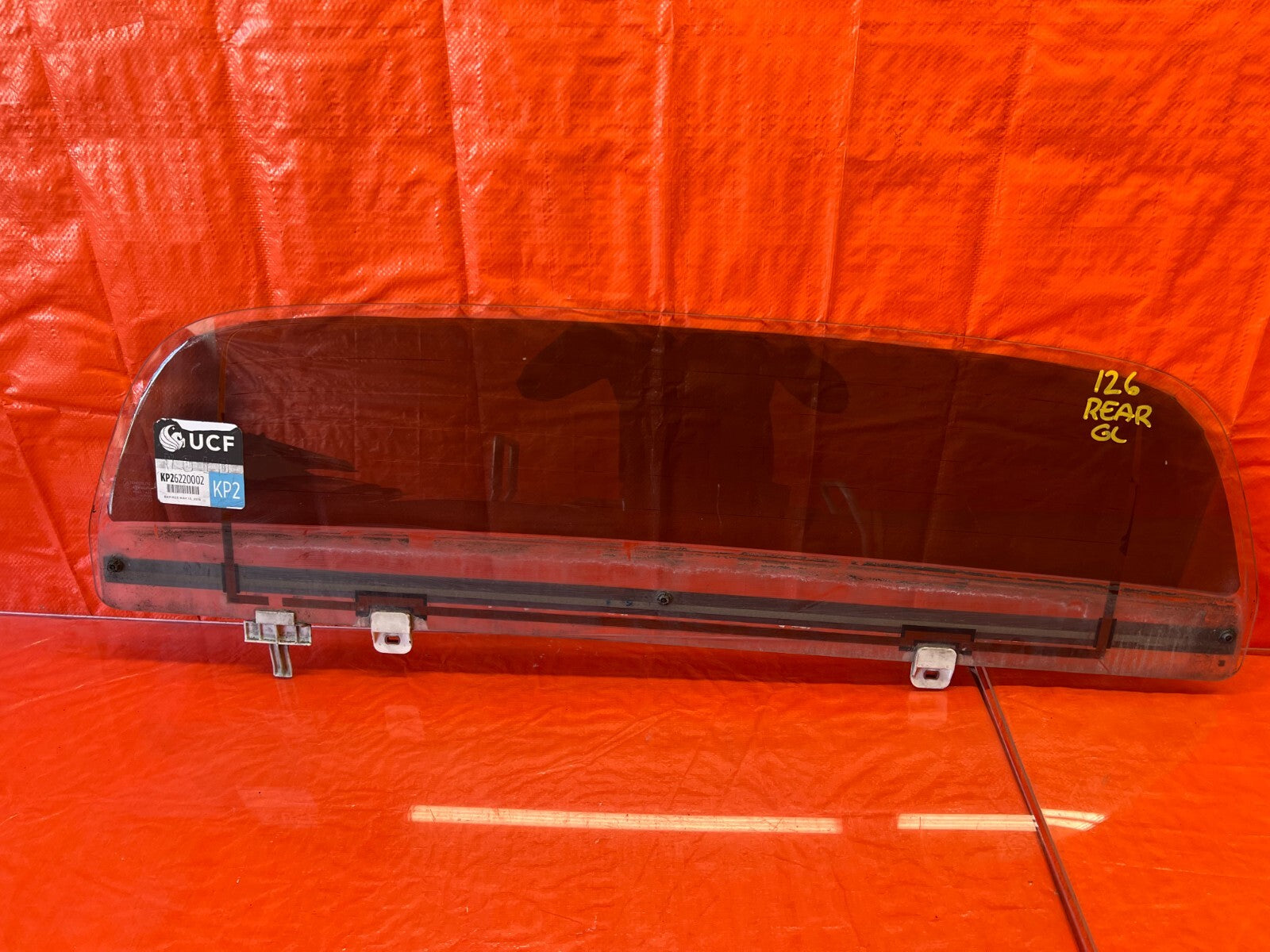93 95 HONDA DEL SOL   REAR BACK WINDOW GLASS WINDSHIELD   OEM FACTORY #126 0