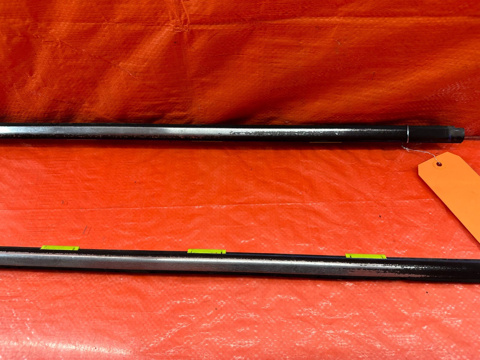 96 00 HONDA CIVIC COUPE HATCH EXTERIOR DOOR WINDOW GLASS TRIM SET LEFT RIGHT 2212