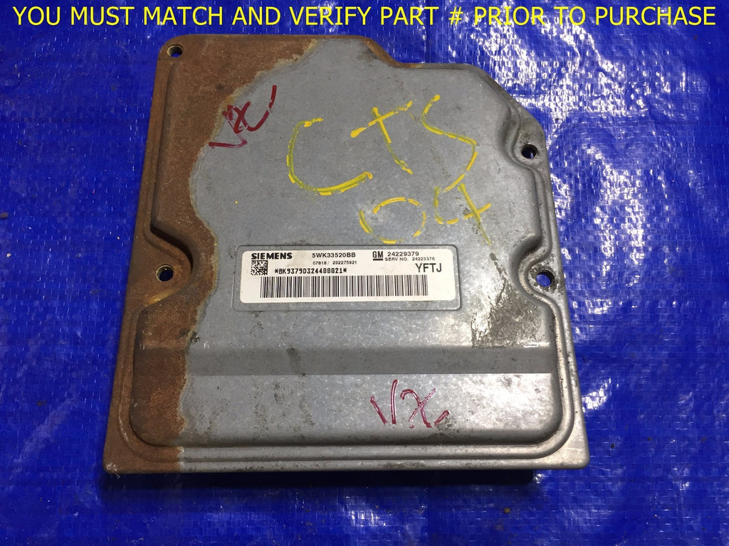 OEM 2004 CADILLAC CTS TRANSMISSION CONTROL MODULE TCM TCU 5WK33520BB 242293790