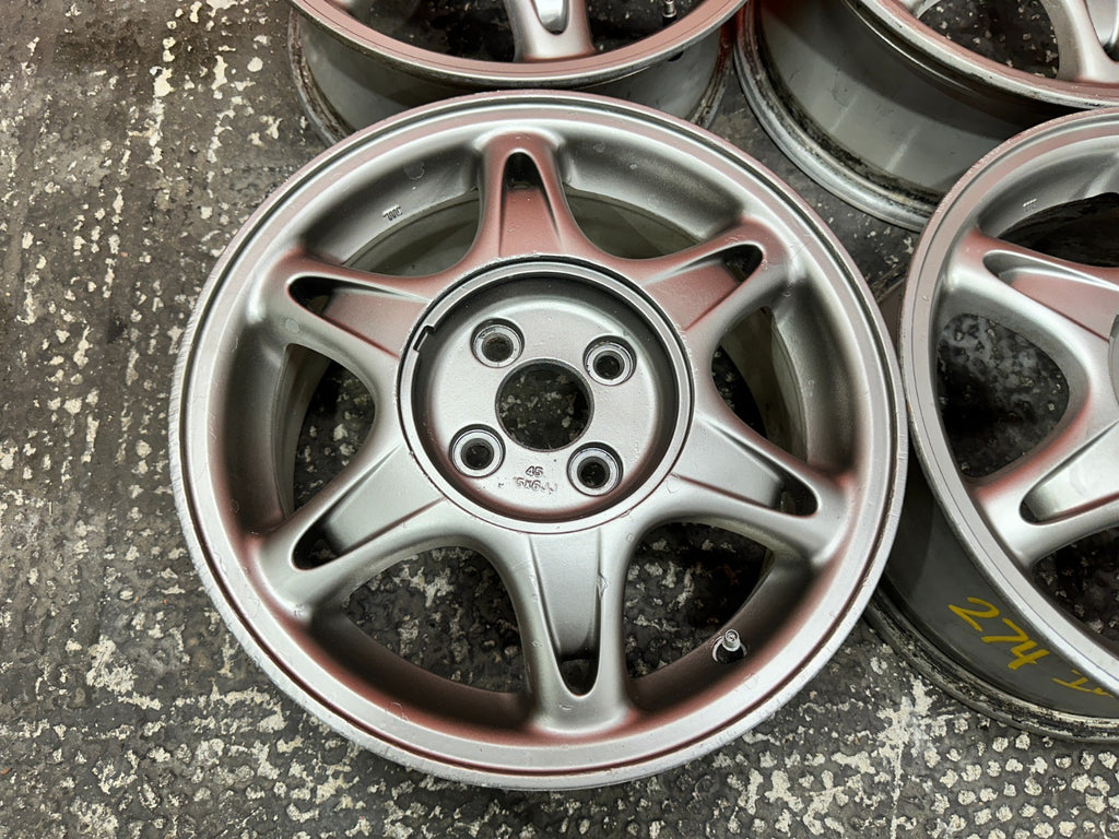 94 01 ACURA INTEGRA SNOWFLAKE WHEELS RIMS OEM FACTORY OE #2749