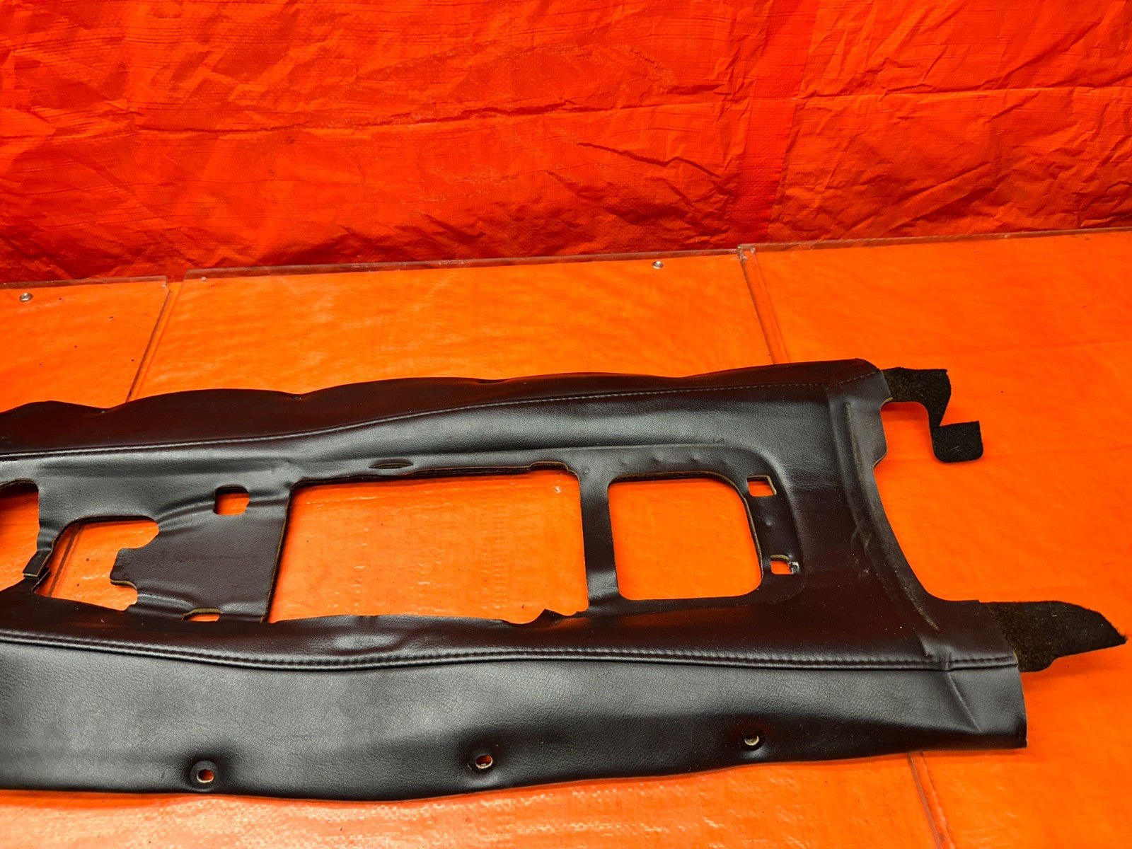 00 03 HONDA S2000 AP1 2.0L BLACK LEATHER CENTER CONSOLE TUNNEL TRIM COVER OEM #39
