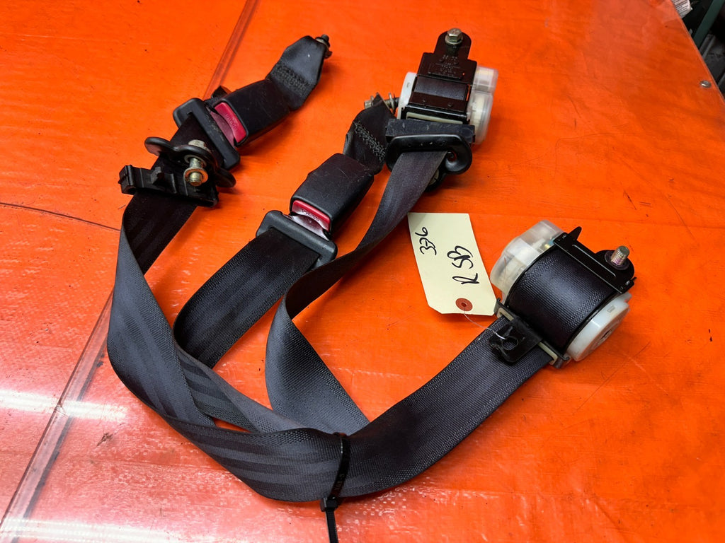 97 01 HONDA PRELUDE 2.2L LEFT RIGHT REAR SEAT BELTS BUCKLE RETRACTOR OEM #3360