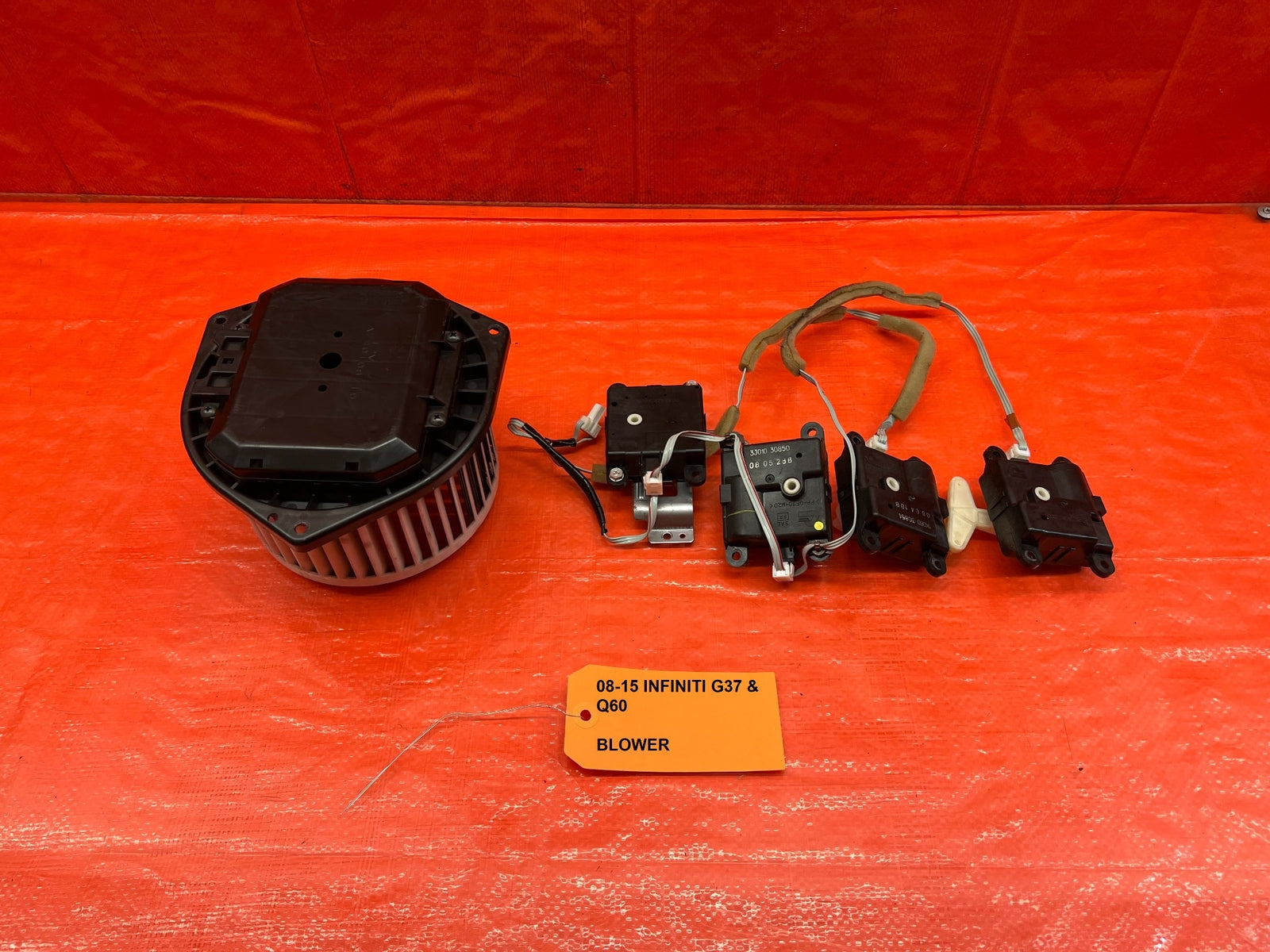 08 15 INFINITI G37 Q60   BLOWER MOTOR W/ ALL MODULES   OEM FACTORY #2070