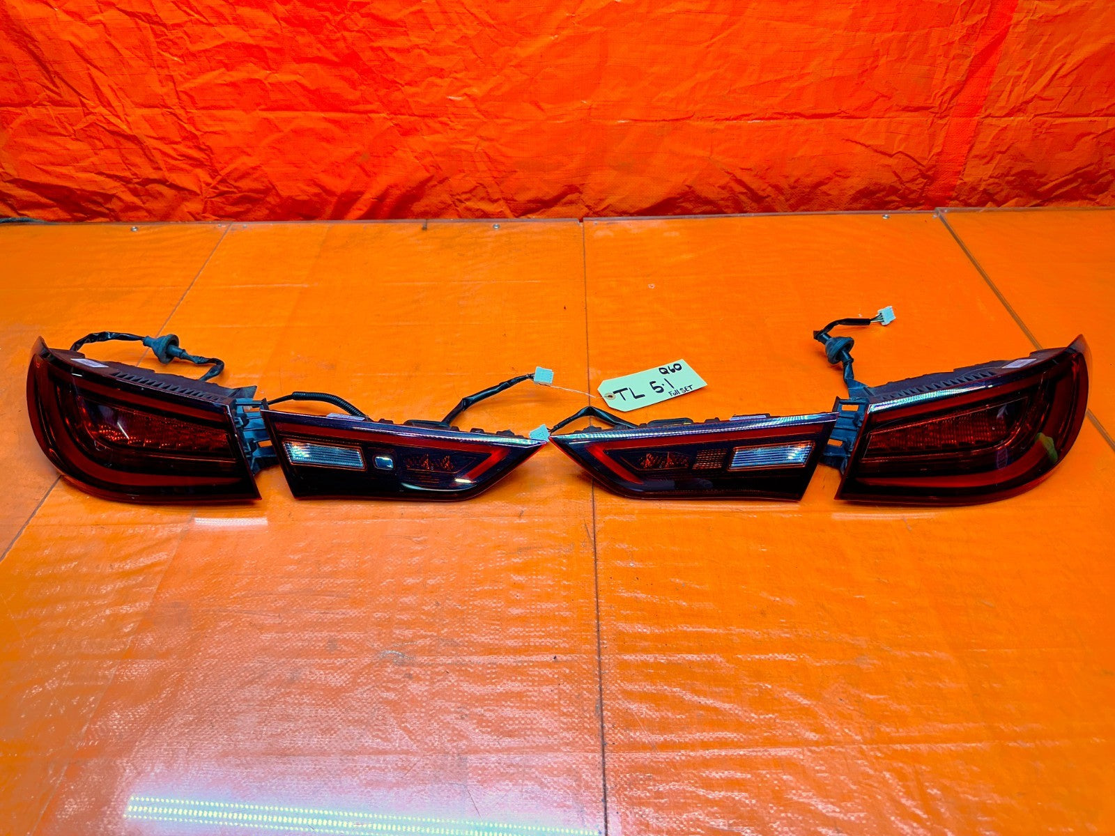 17 22 INFINITI Q60 TAIL LIGHT LAMP SET LEFT RIGHT INNER OUTER LIGHTS LAMPS OEM0