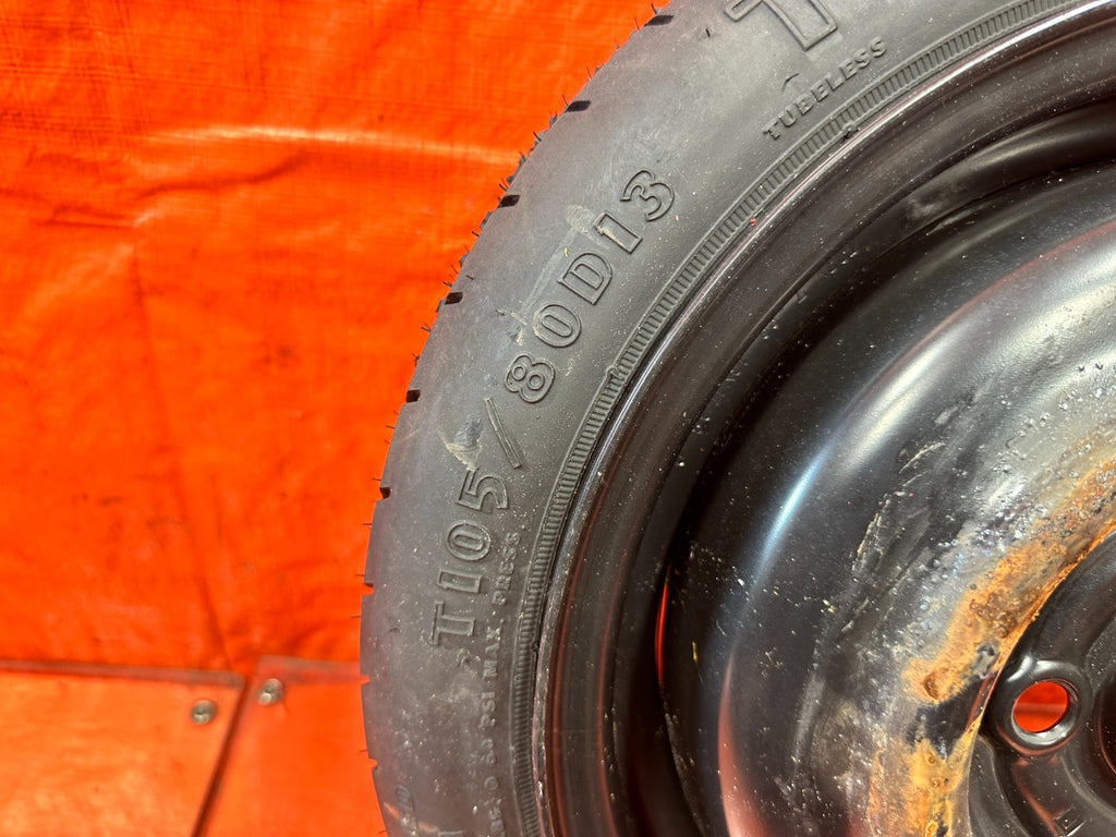90 91 HONDA CIVIC HATCHBACK   EMERGENCY SPARE BACK UP TIRE WHEEL RIM    OEM #3254