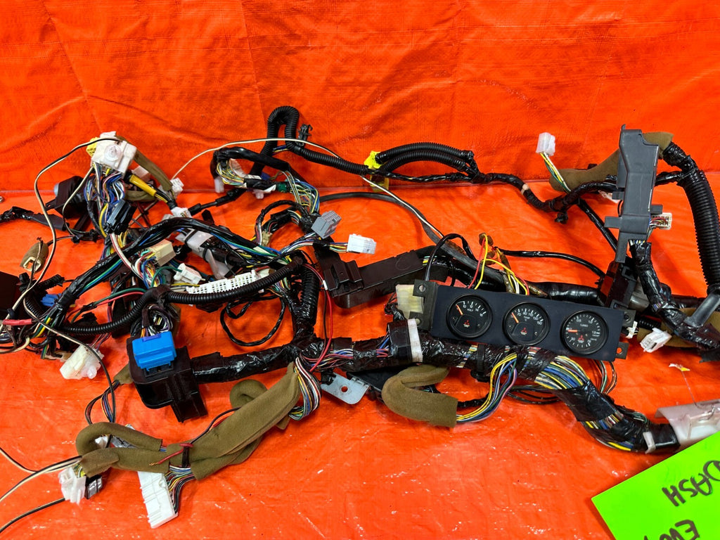 2006 06 LANCER EVOLUTION IX EVO 9 MR VOLT TEMP TURBO MR GAUGES W/ ALL WIRING OEM12