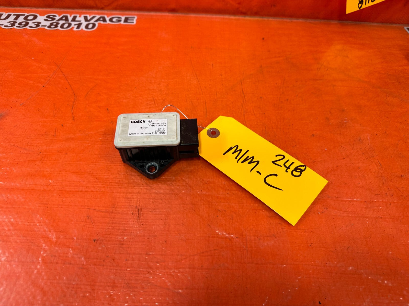 08 15 INFINITI G37 & Q60    2D COUPE   YAW RATE SENSOR   47931 JK00A   OEM #2480