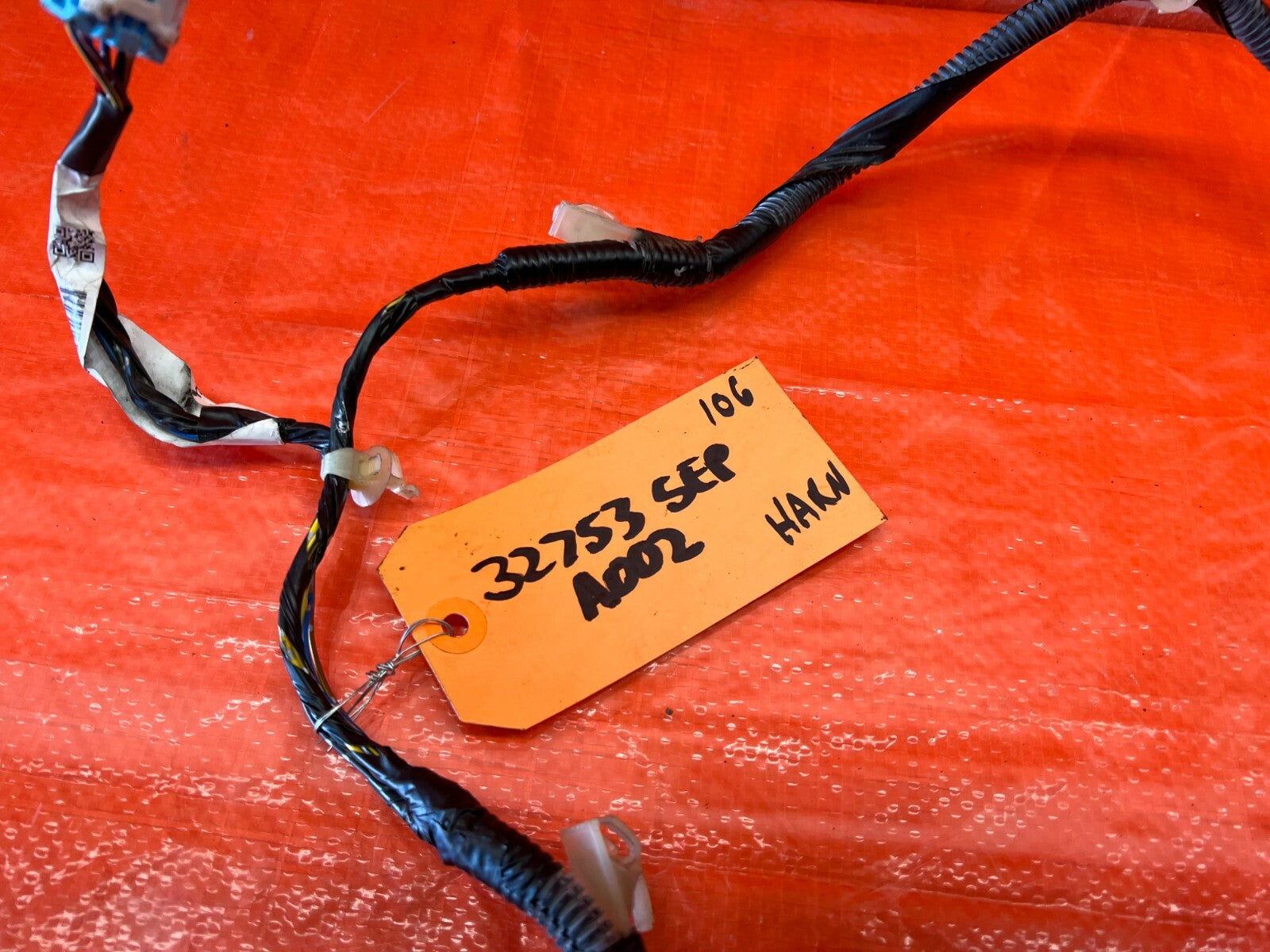 06 08 ACURA TL   DOOR WIRING HARNESS WIRE LOOM   PASSENGER RIGHT REAR   OEM #1063