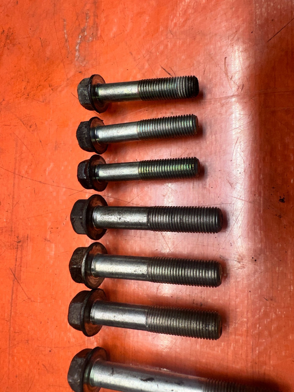 04-05 ACURA TSX 2.4L K24A2 TRANSMISSION BELL HOUSING BOLTS HARDWARE OEM #3386