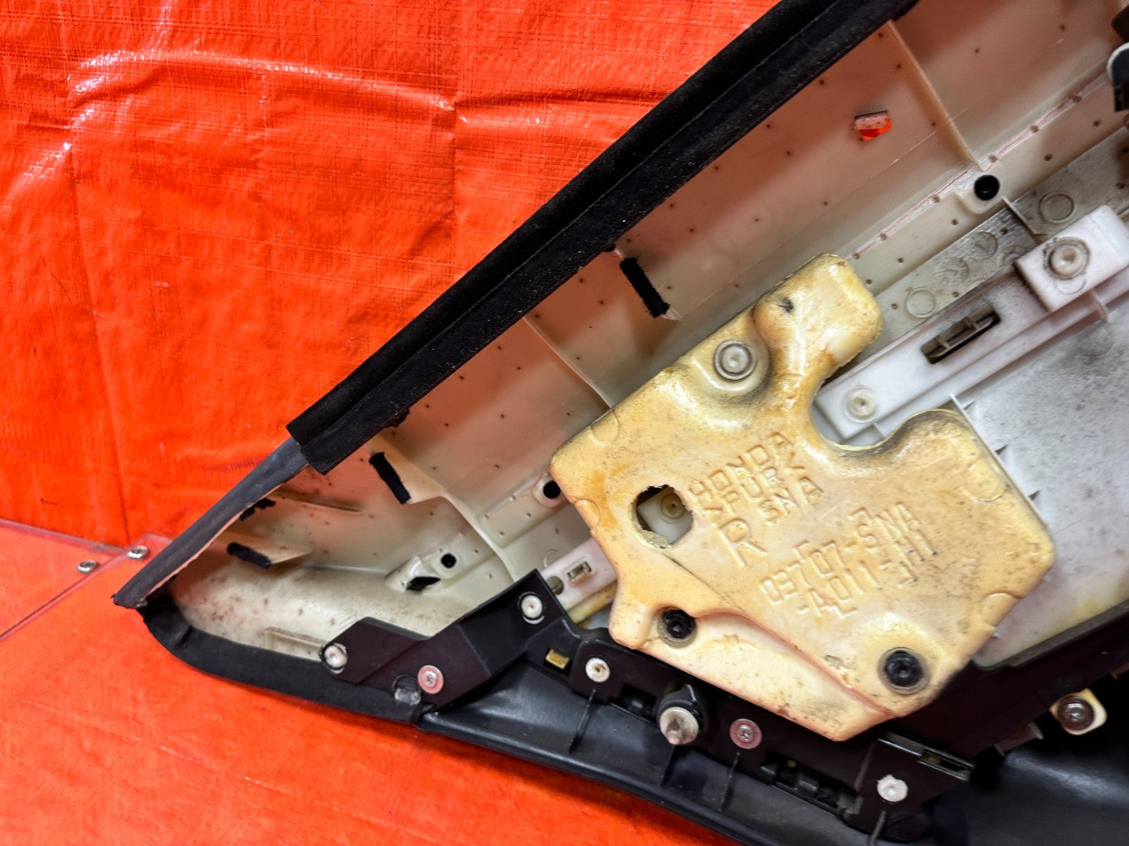 07 11 HONDA CIVIC   SI SEDAN   PASSENGER RIGHT REAR DOOR PANEL CARD   OEM #30016