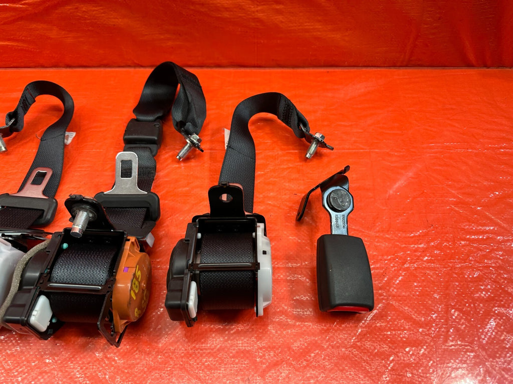 14 17 INFINITI Q50 REAR SEAT BELT SET LEFT & RIGHT SEAT BELTS   BLACK   OEM #1855
