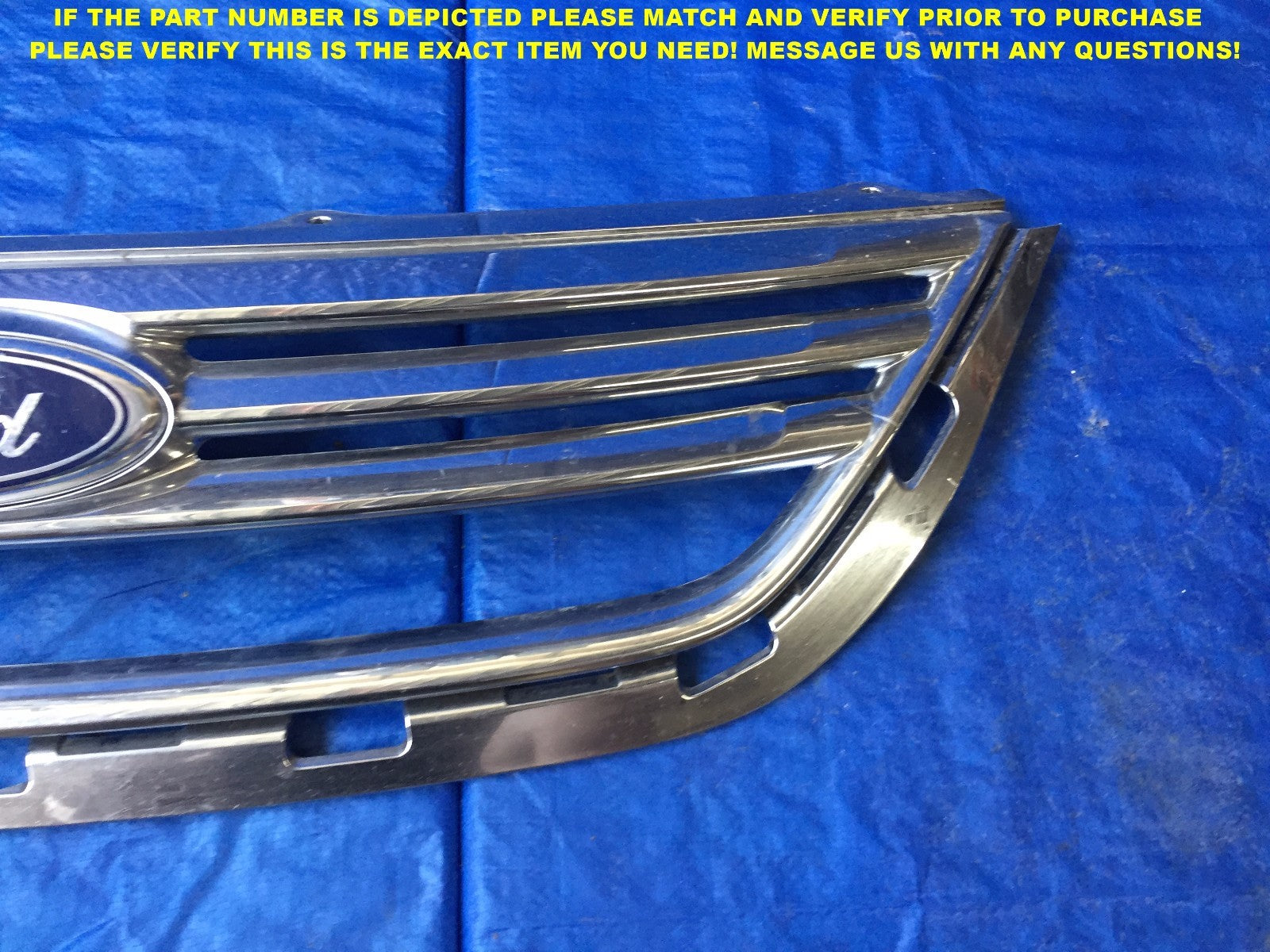 OEM 2011 2012 2013 11 12 13 FORD FIESTA CHROME FACTORY GRILLE AE83 8150 AAW1