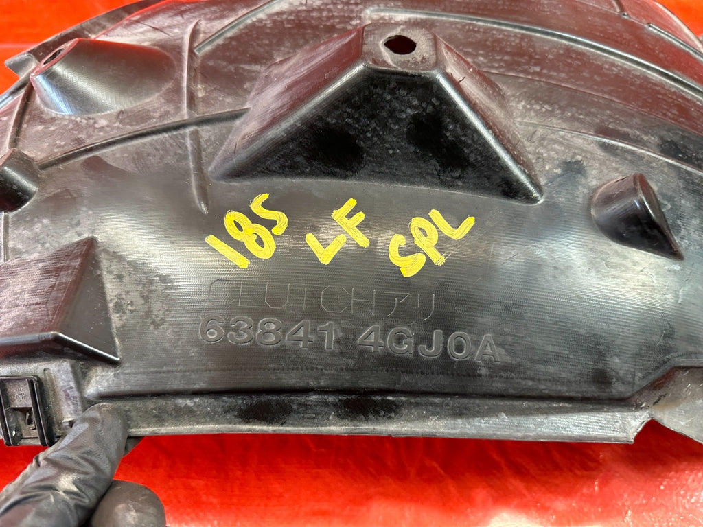14 20 INFINITI Q50   FENDER LINER LEFT FRONT   REAR PORTION ONLY   OEM #1858