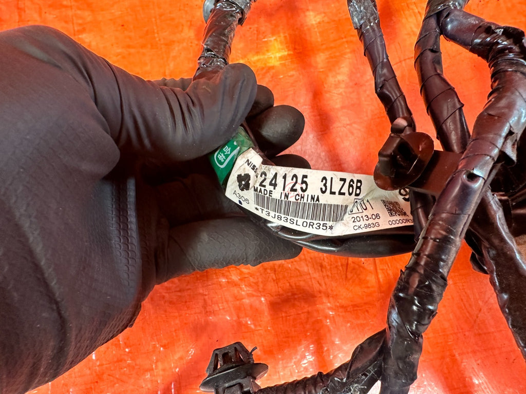 2013 13 INFINITI G37 S CONVERTIBLE   DRIVER LEFT FRONT DOOR WIRE HARNESS OEM 3294