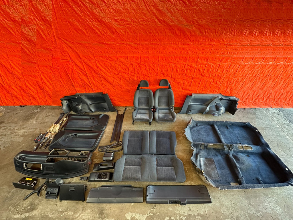 92 95 HONDA CIVIC HATCHBACK EG BLUE INTERIOR CONVERSION SEATS DOOR PANELS DASH0